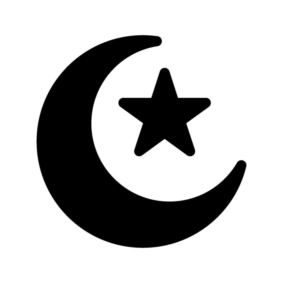 Crescent Icon Symbol Design Illustration vector