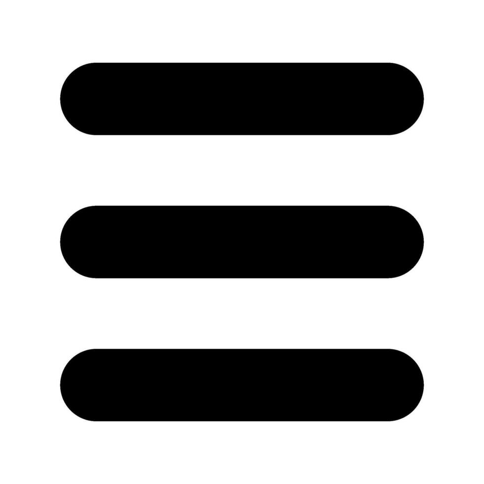 Side Menu Icon Symbol Design Illustration vector