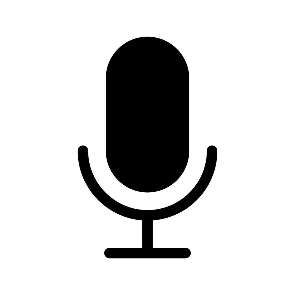 Microphone Icon Symbol Design Illustration vector
