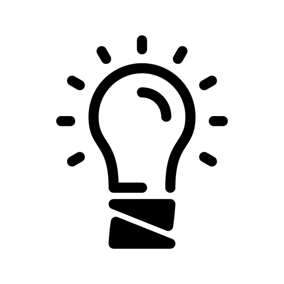 Light Bulb Icon Symbol Design Illustration vector