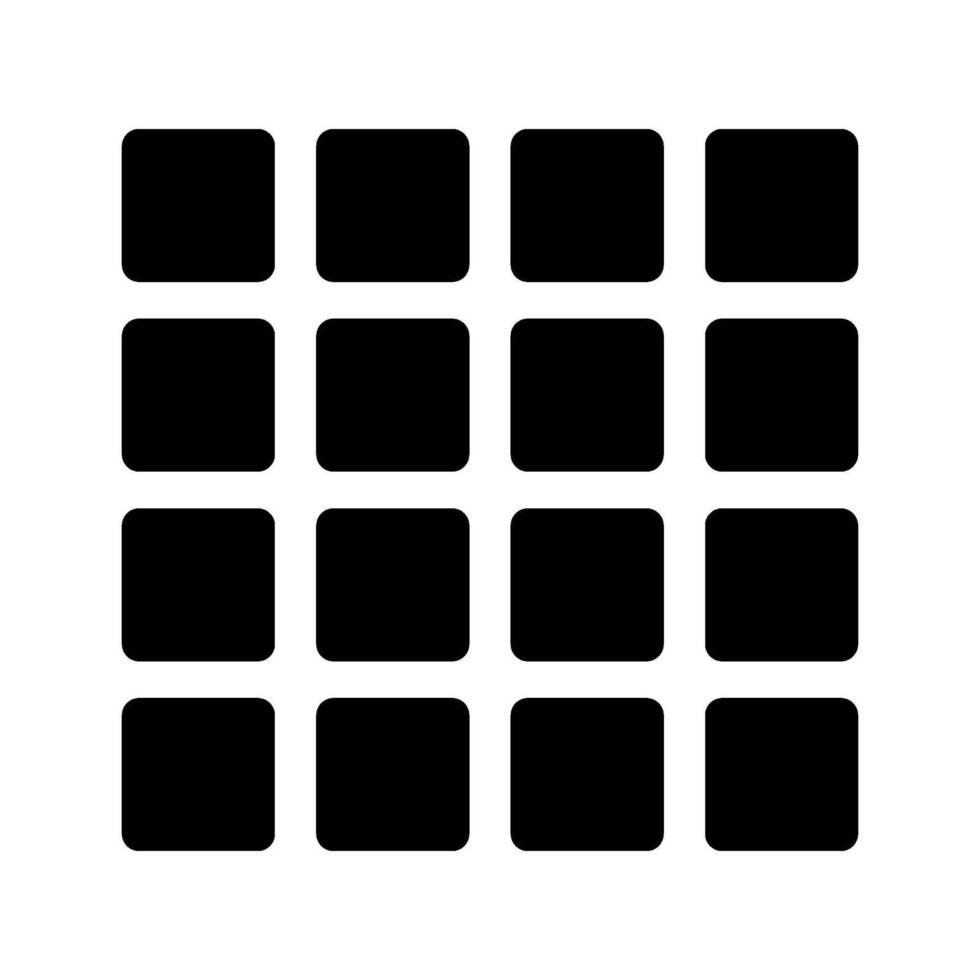 Grid Icon Symbol Design Illustration vector