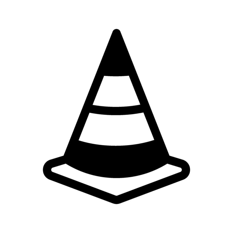 Traffic Cone Icon Symbol Design Illustration vector