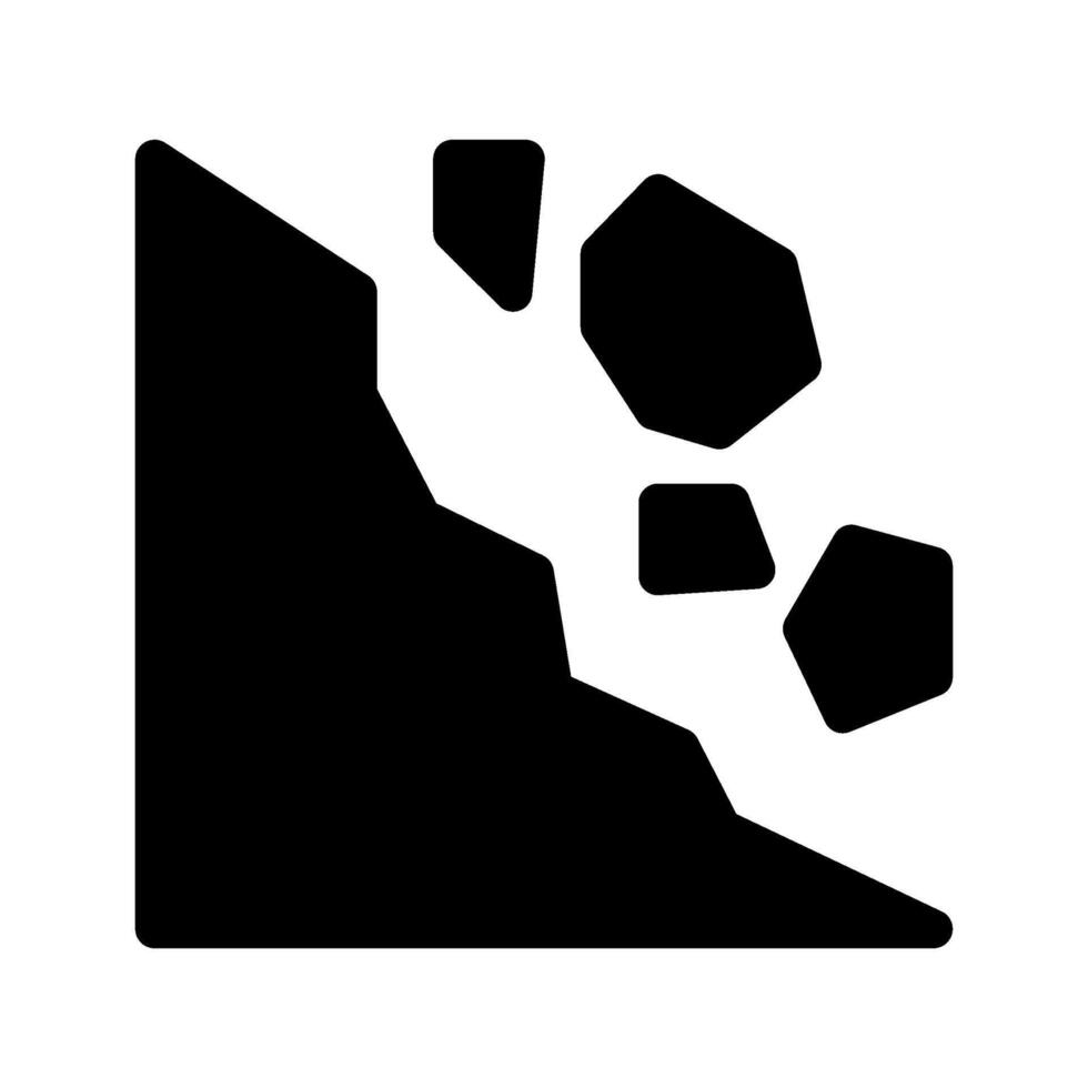 Landslide Icon Symbol Design Illustration vector