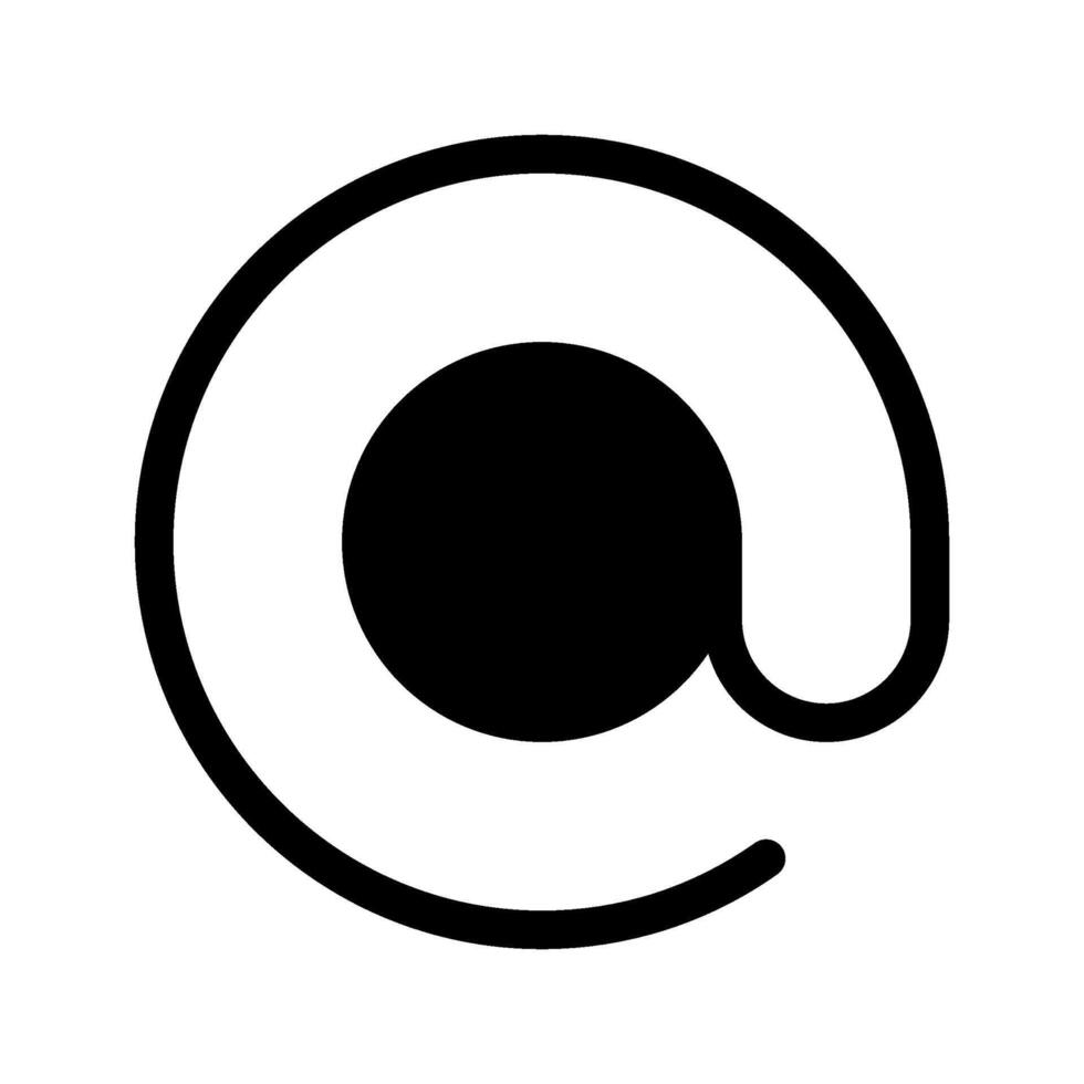 At Sign Icon Symbol Design Illustration vector
