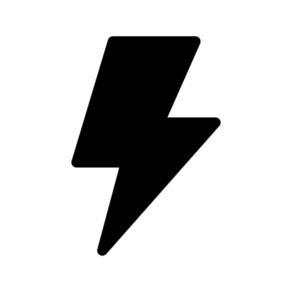 Lightning Bolt Icon Symbol Design Illustration vector