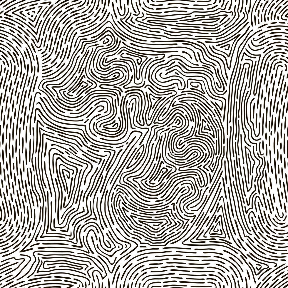 Fingerprint seamless pattern. Human thumb fingerprints lines, abstract fingerprint grid. Finger mark background illustration vector