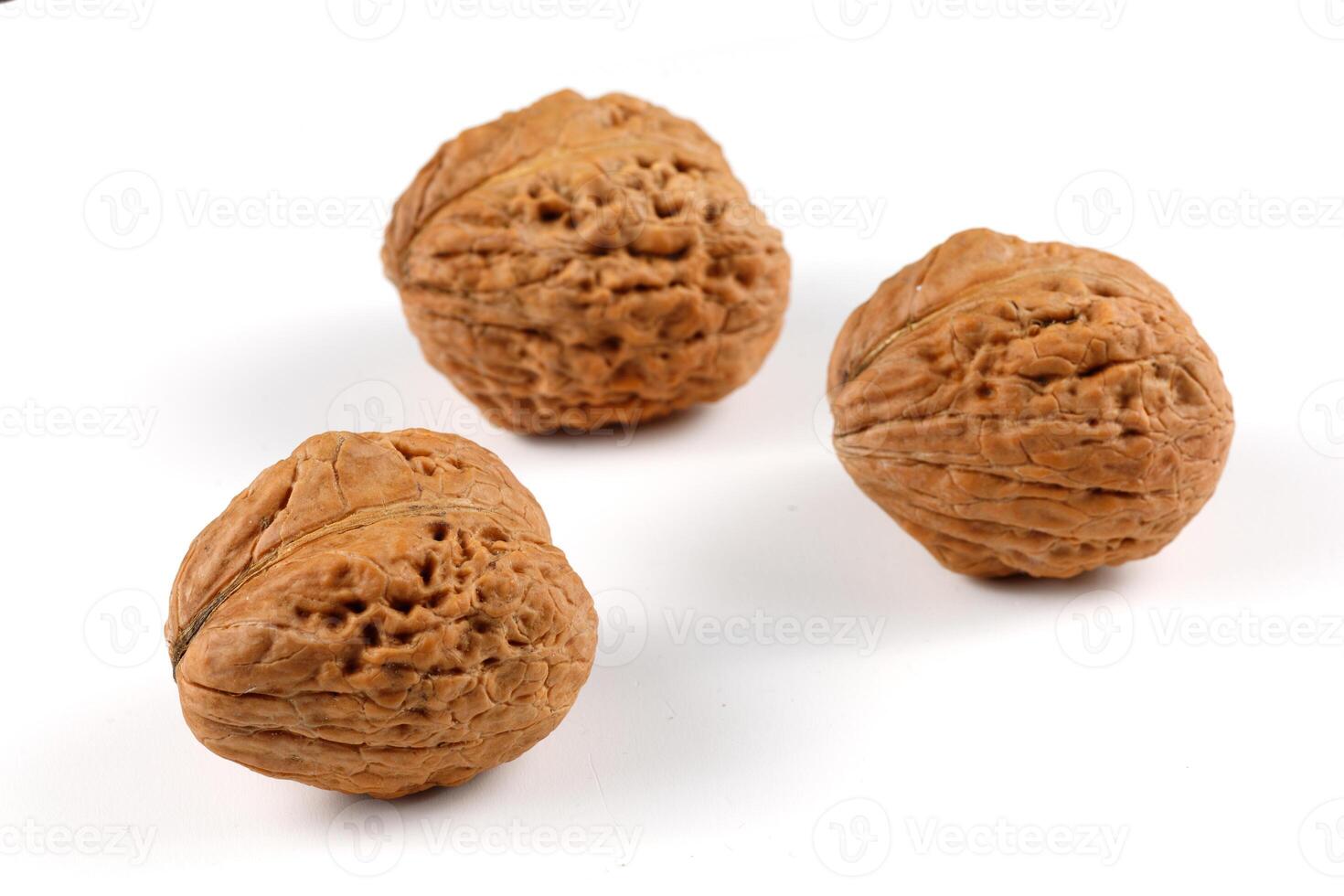 Big walnuts isolate on white photo