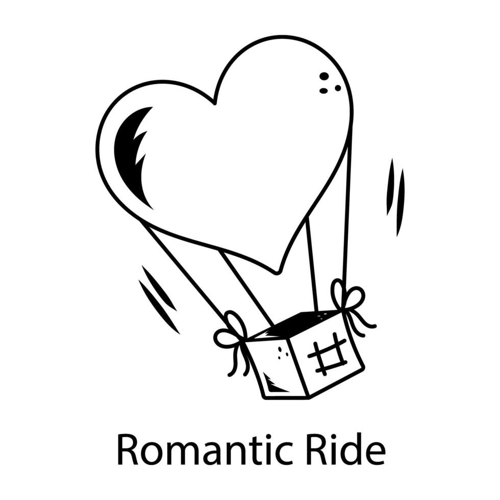 Trendy Romantic Ride vector