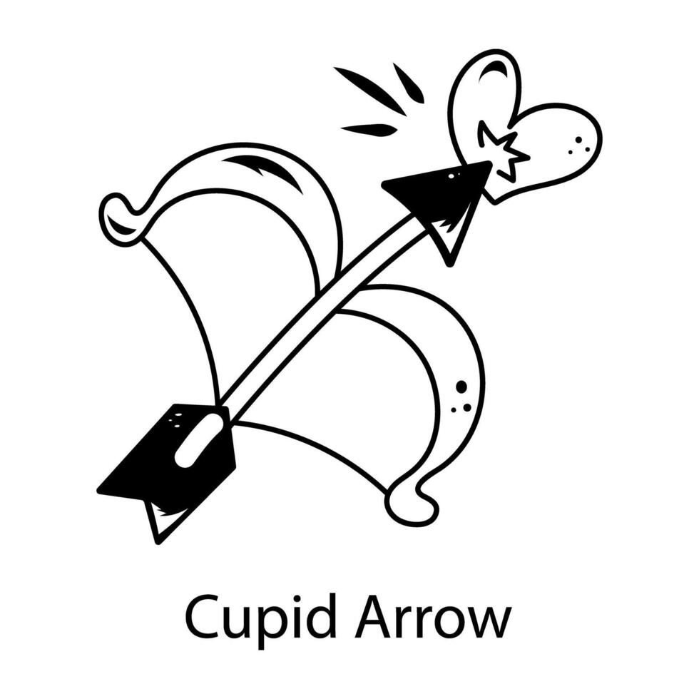 Trendy Cupid Arrow vector