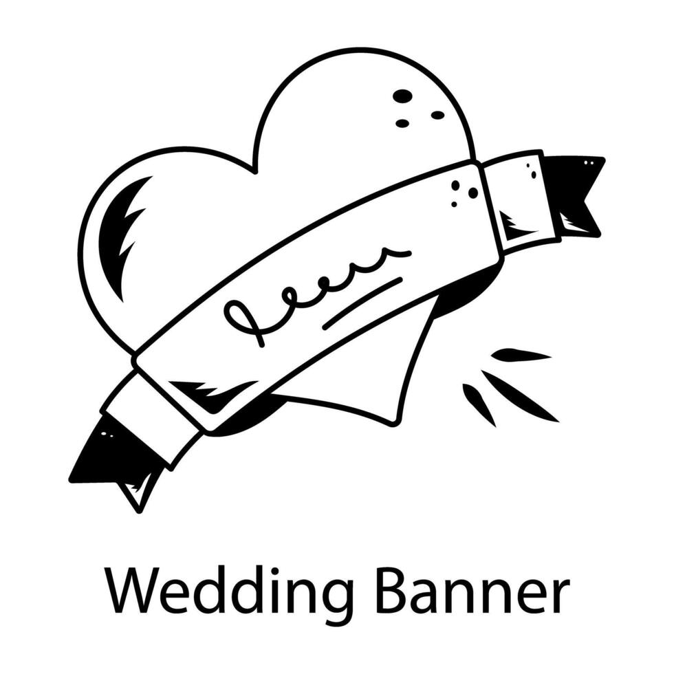 Trendy Wedding Banner vector