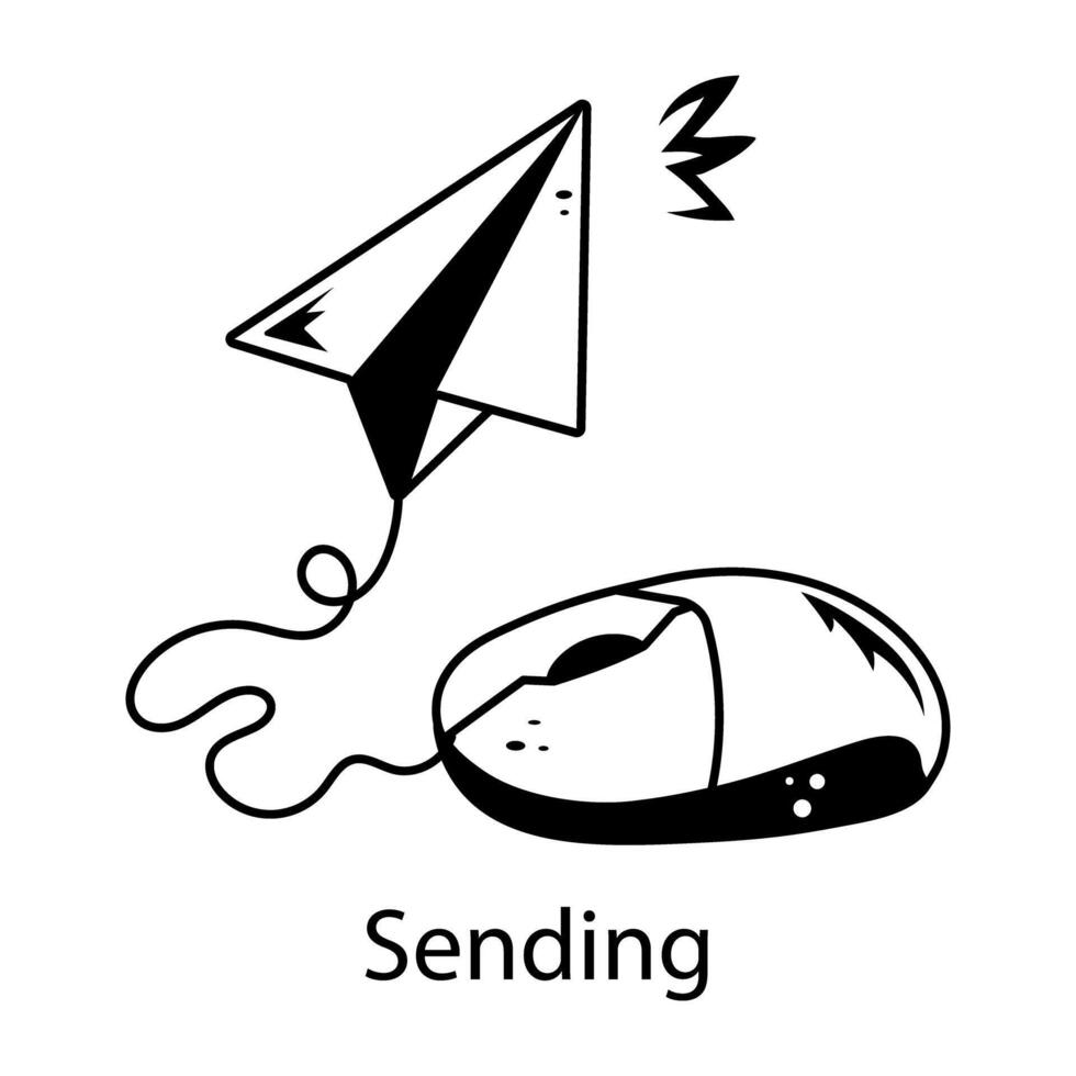 Trendy Sending Concepts vector