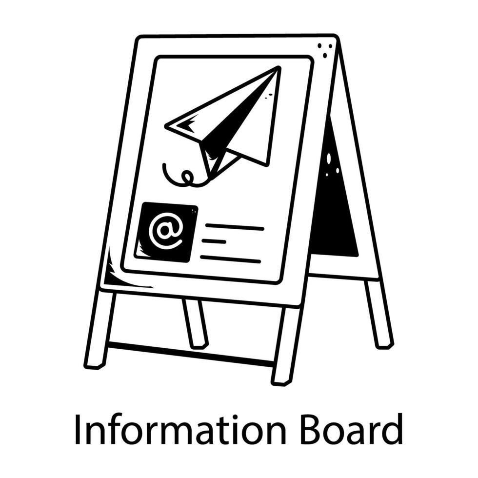 Trendy Information Board vector