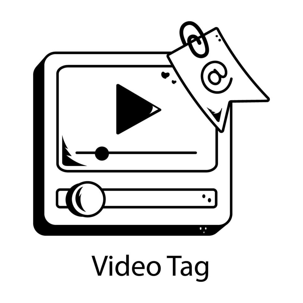 Trendy Information Tag vector