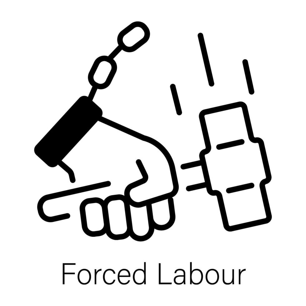 Trendy Forced Labour vector