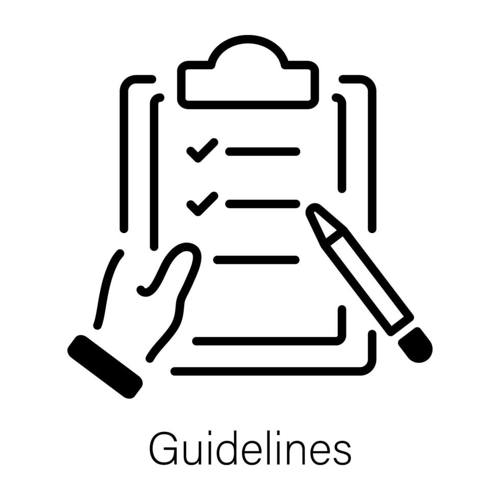 Trendy Guidelines Concepts vector
