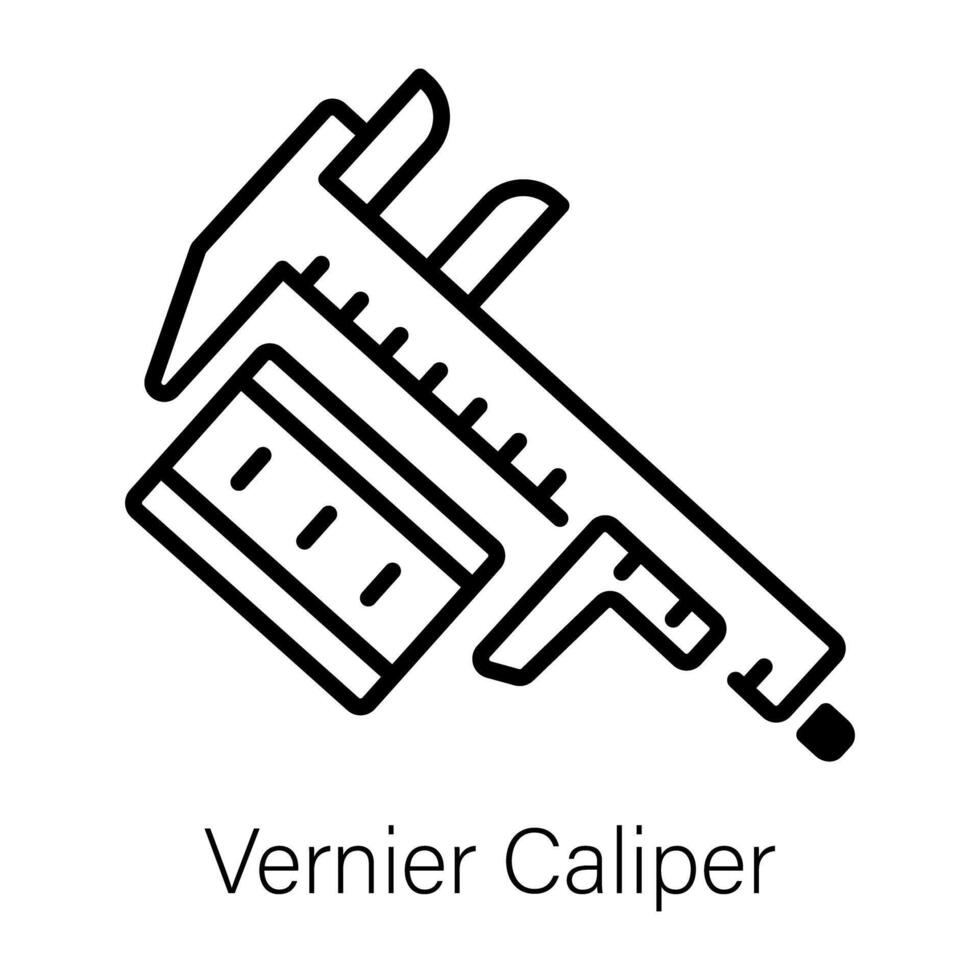 Trendy Vernier Caliper vector