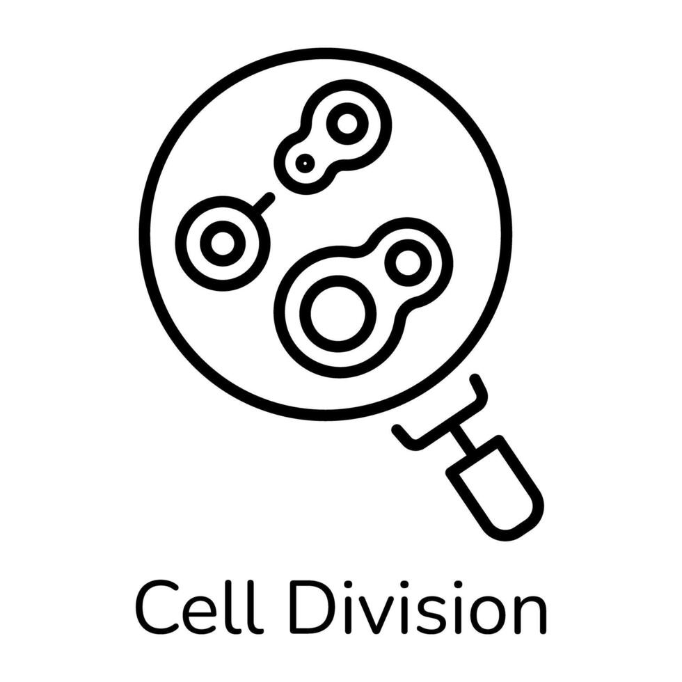 Trendy Cell Division vector