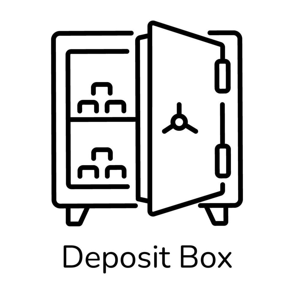 Trendy Deposit Box vector