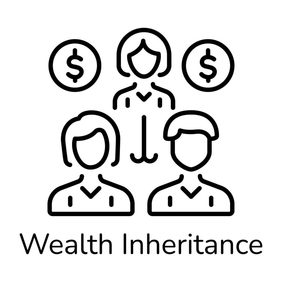 Trendy Wealth Inheritance 46420835 Vector Art at Vecteezy