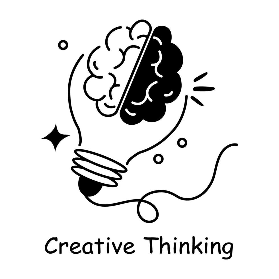Trendy Creative Thinking vector