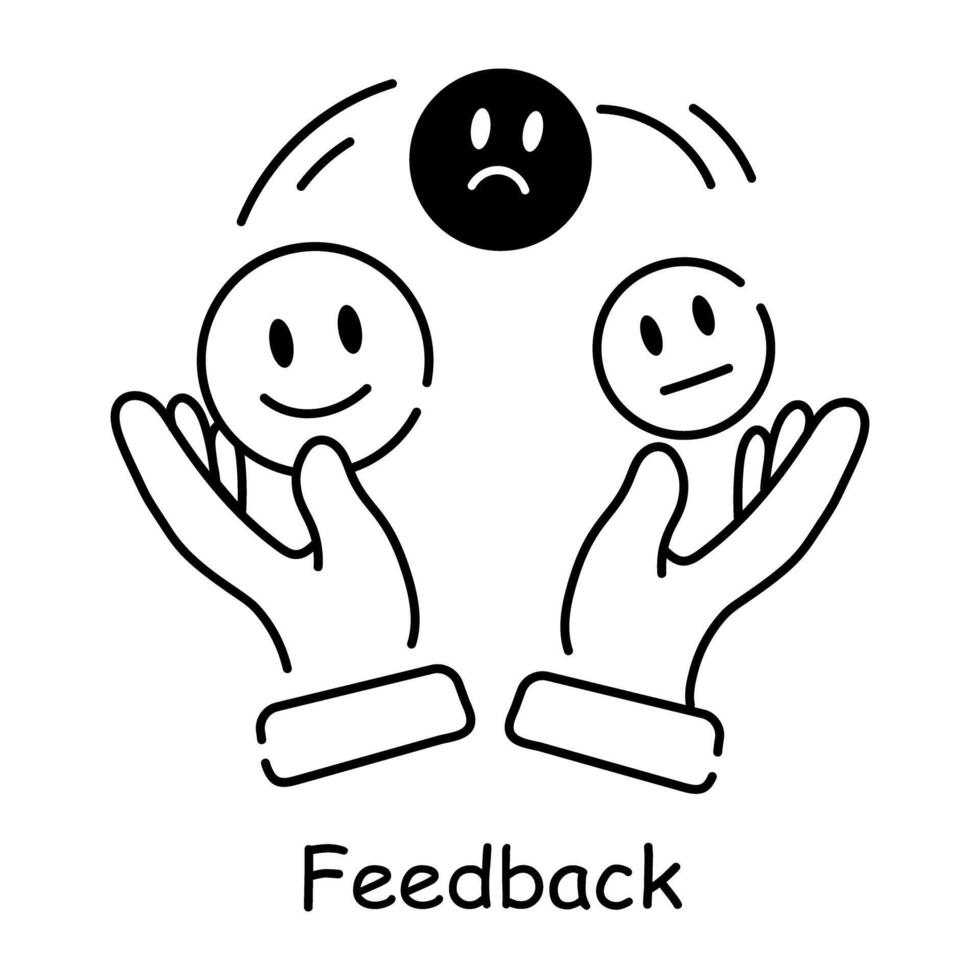 Trendy Feedback Concepts vector