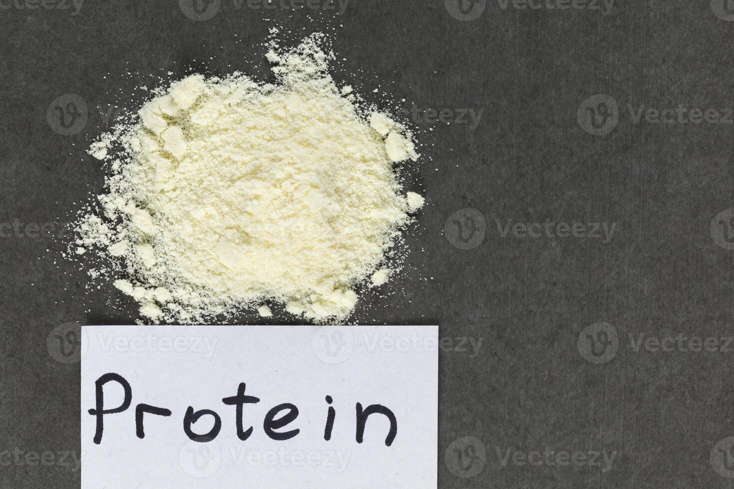 Sports nutrition. Wheat protein powder for athletes. photo