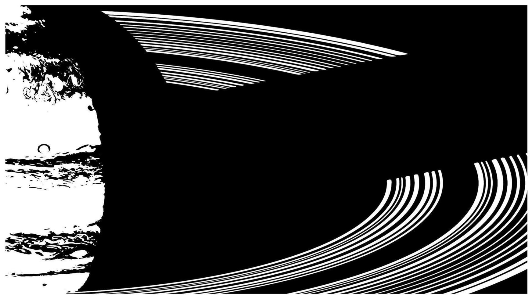 Planet with rings close up vector
