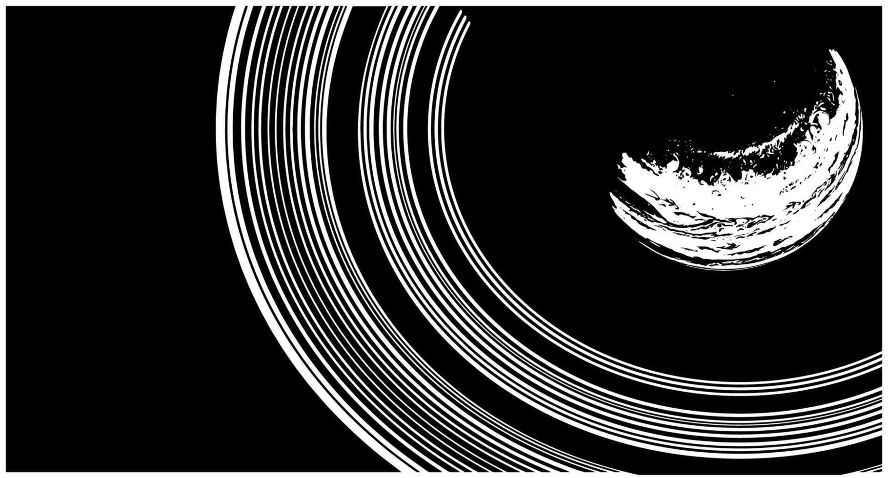 Planet with rings vector