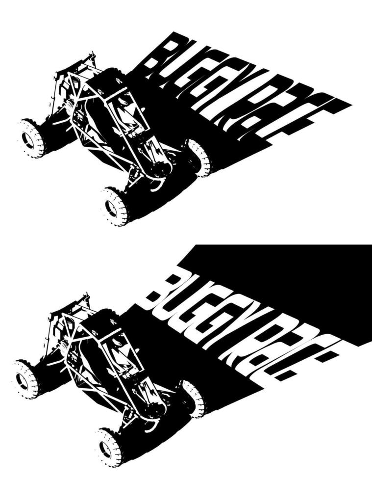 Buggy recreational off-road vehicle vector