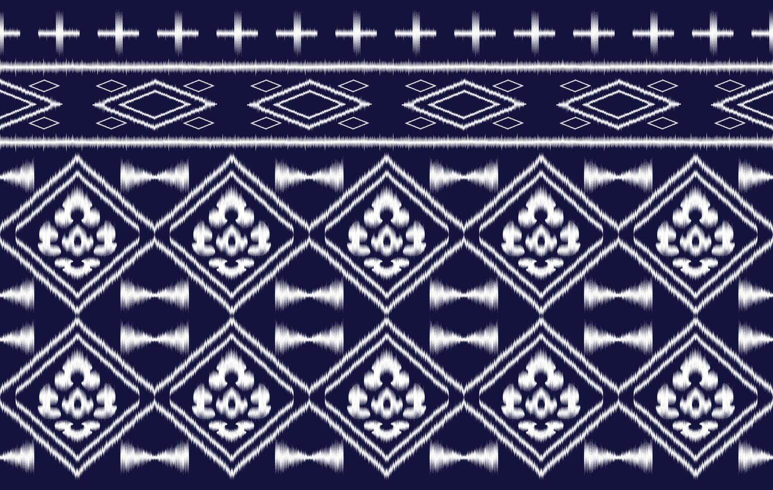 Geometric ethnic fabric seamless pattern colorful. traditional ikat ethnic style pattern. Designed for background ,wallpaper ,carpet ,clothing ,ikat pattern ,fabric ,embroidery ,textile art vector