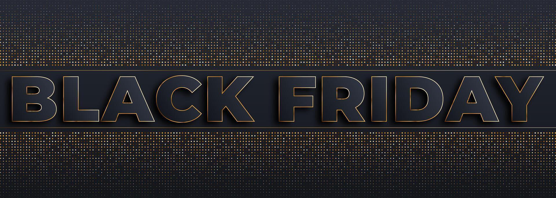 Limited Elegant, Sale Banner for Black Friday. vector