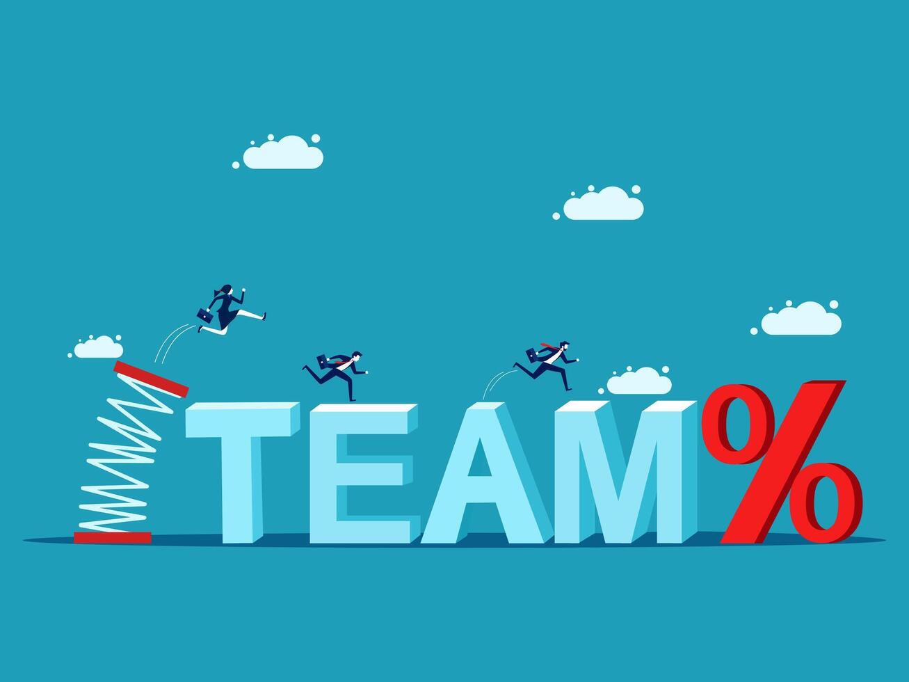 teamwork concept business vector