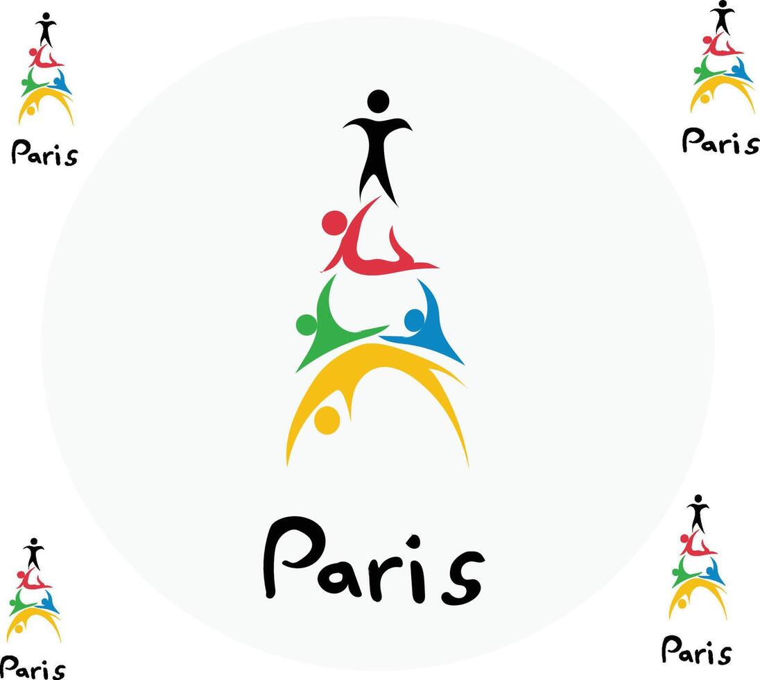 olympic paris games vector