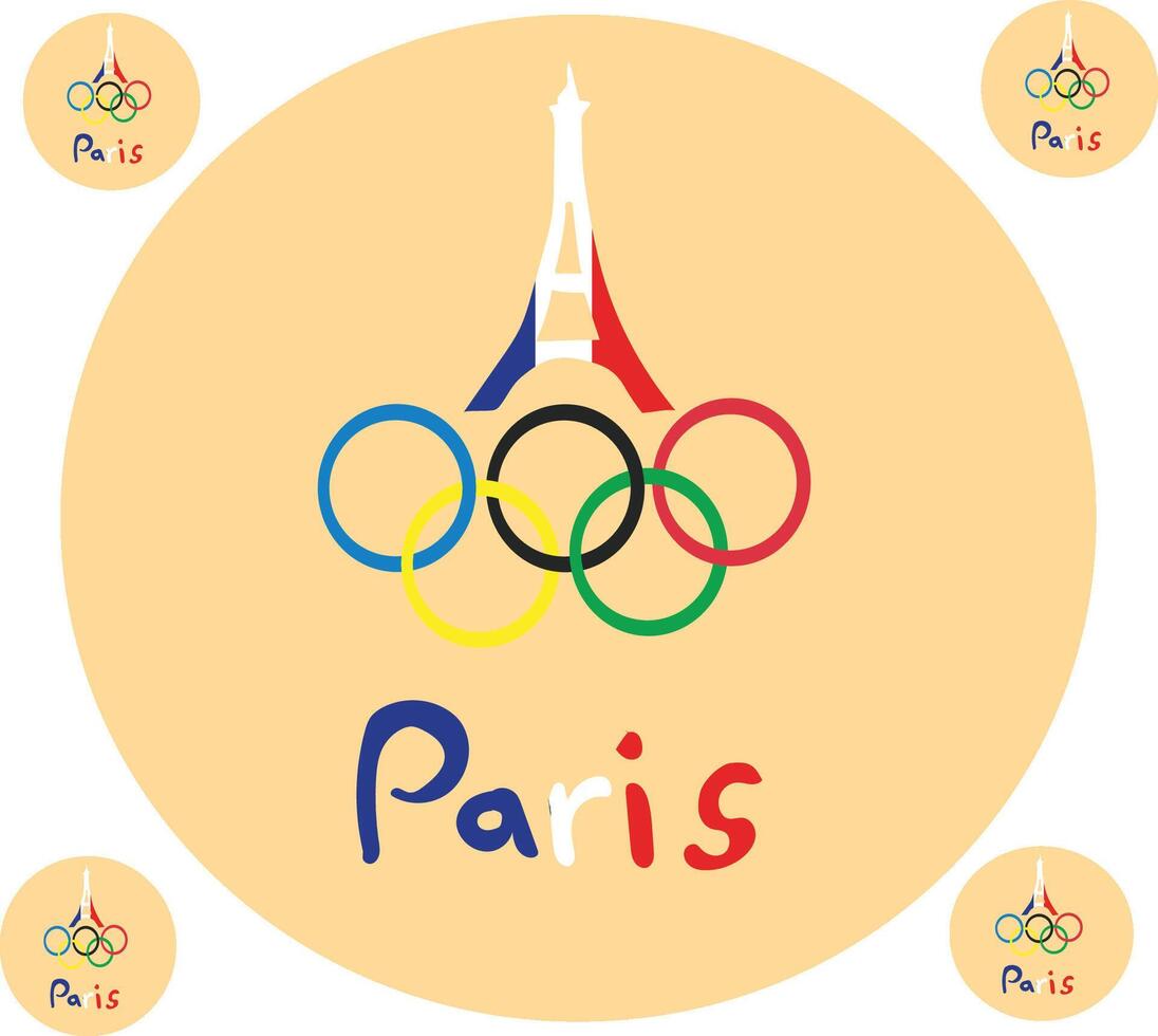 olympic paris games vector
