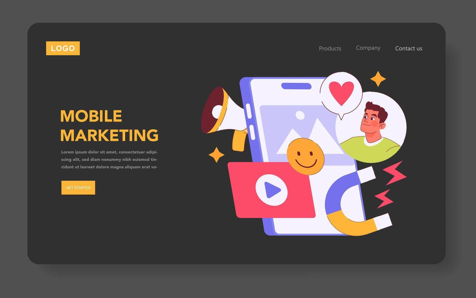 Millennials Targeting. Flat Illustration vector