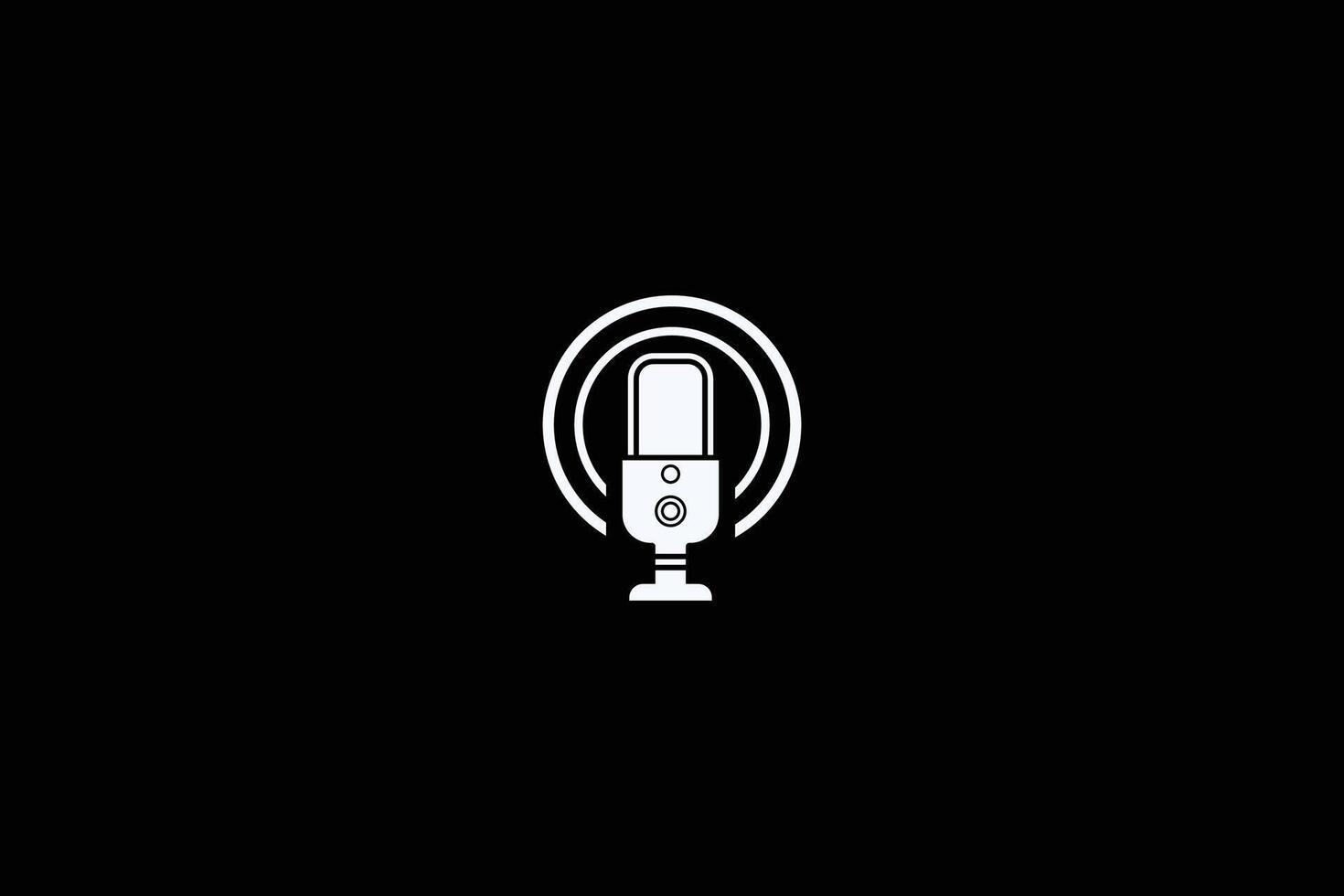 Microphone Icon Design Template vector