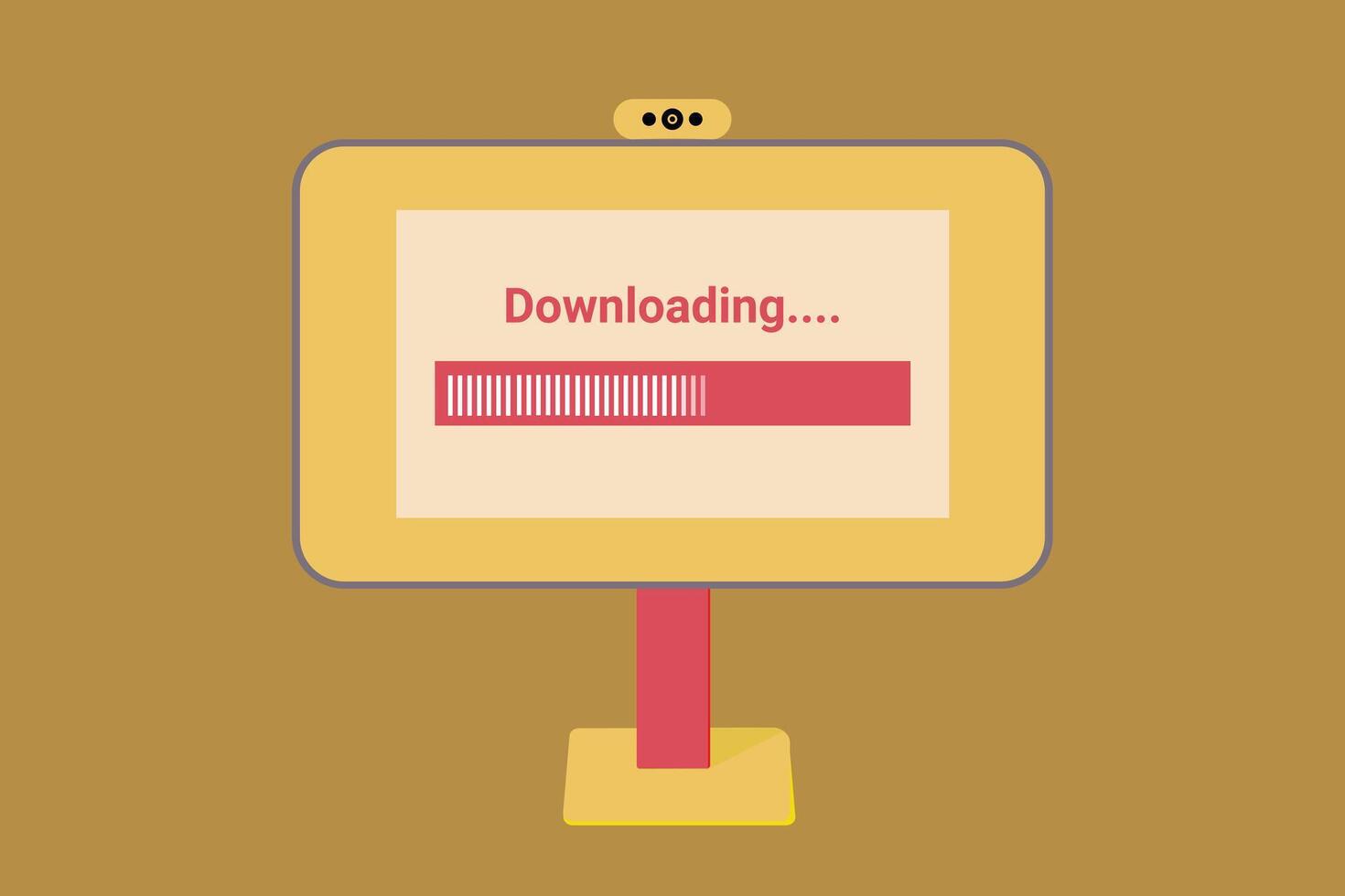 Downloading concept illustration vector
