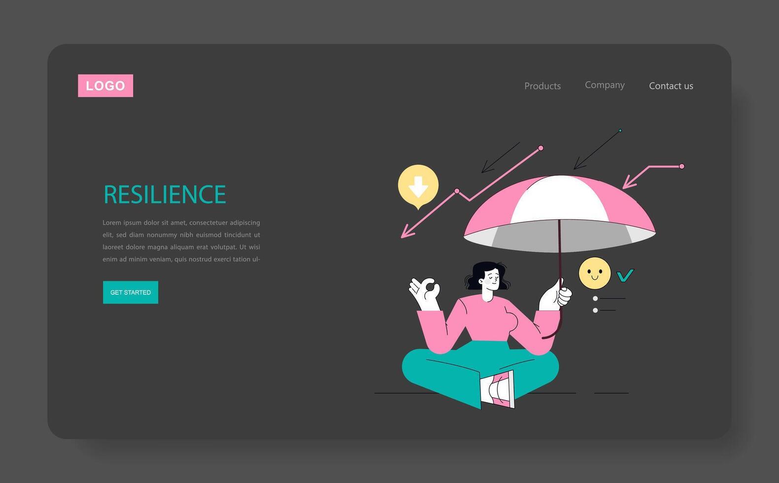 Soft Skills Flat illustration. vector