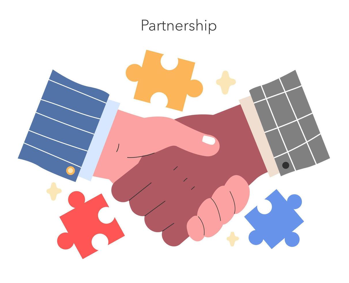 Partnership concept illustration vector