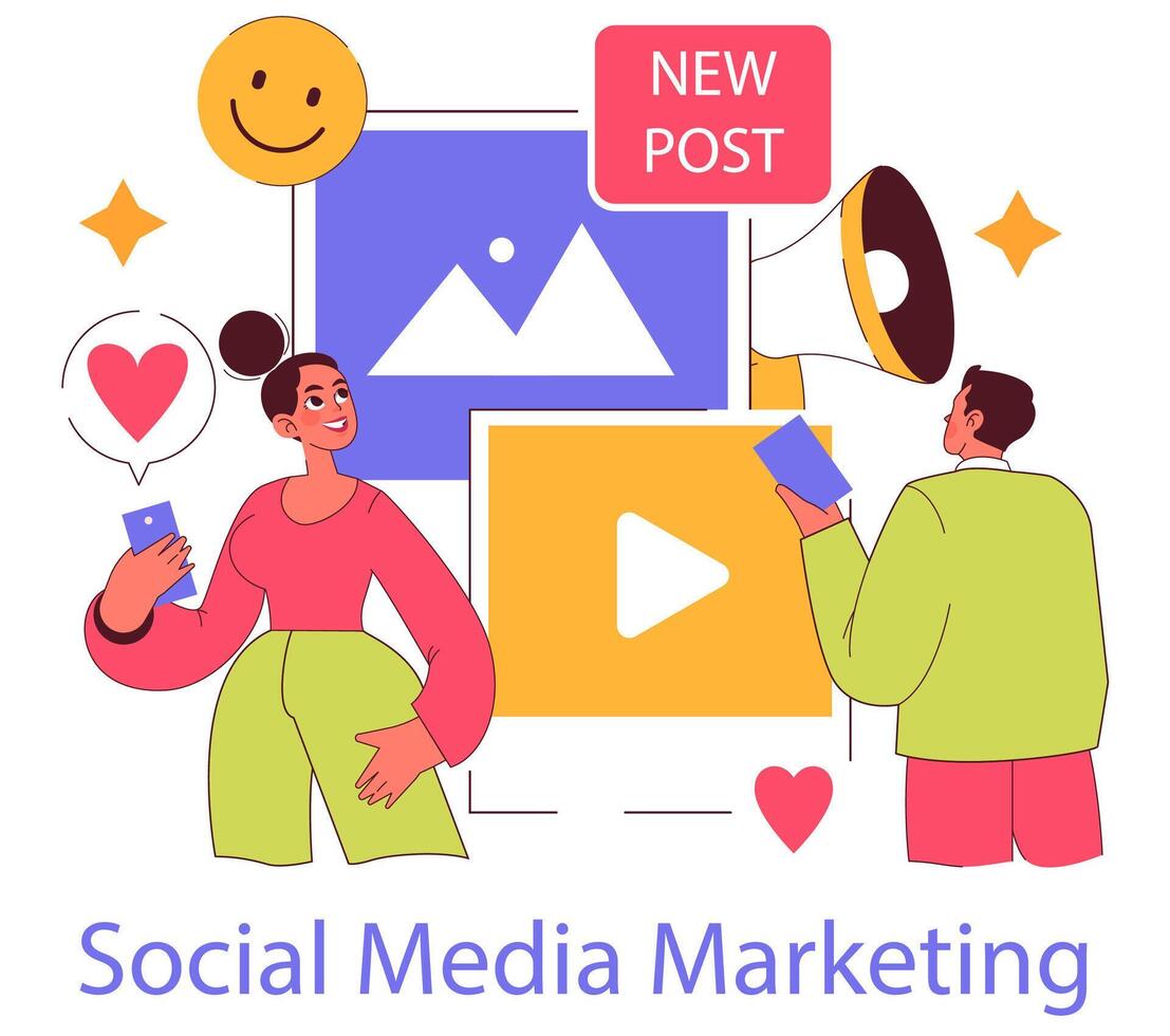 Millennials Targeting. Flat Illustration vector
