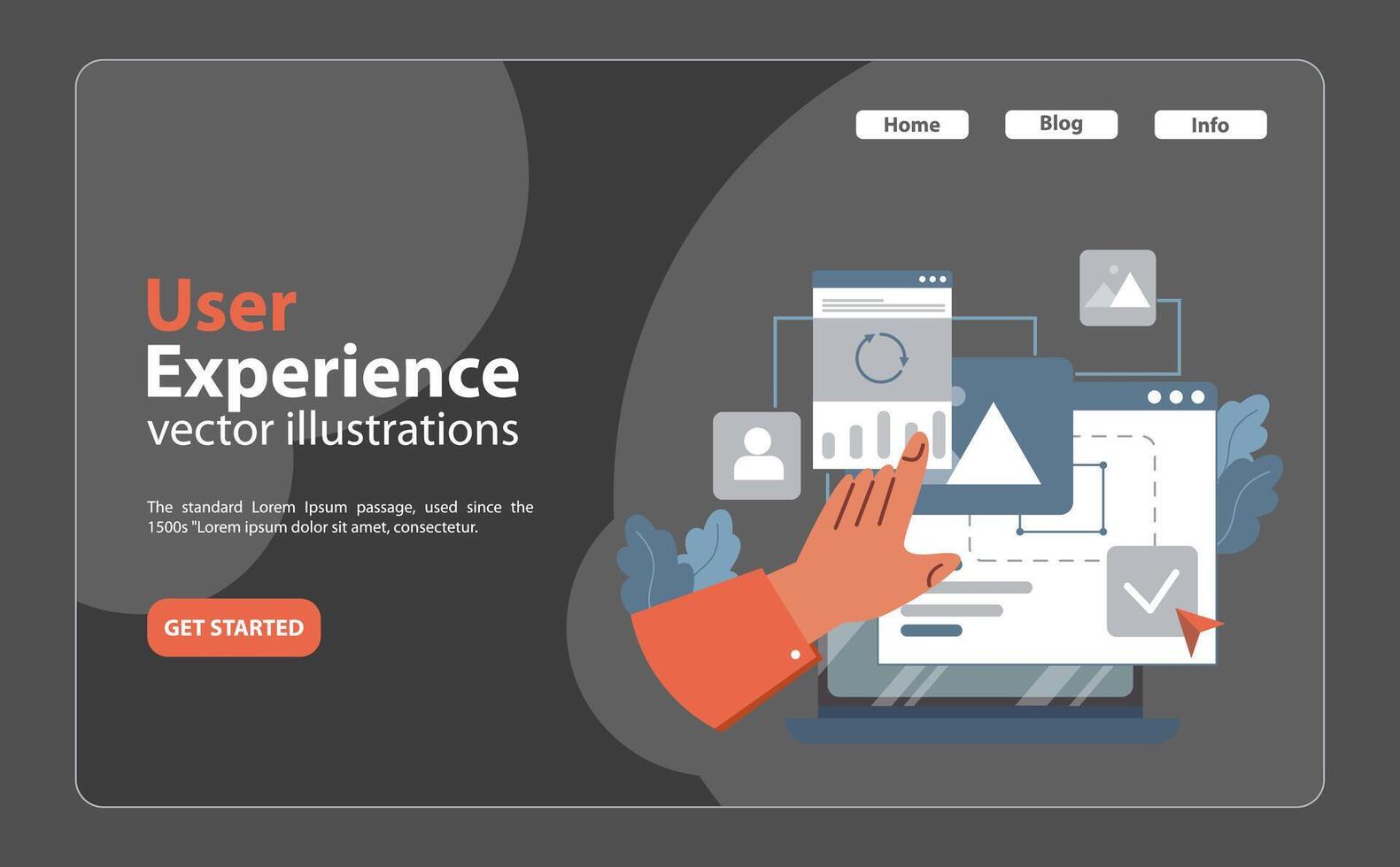 Wireframe Development concept. Flat illustration vector