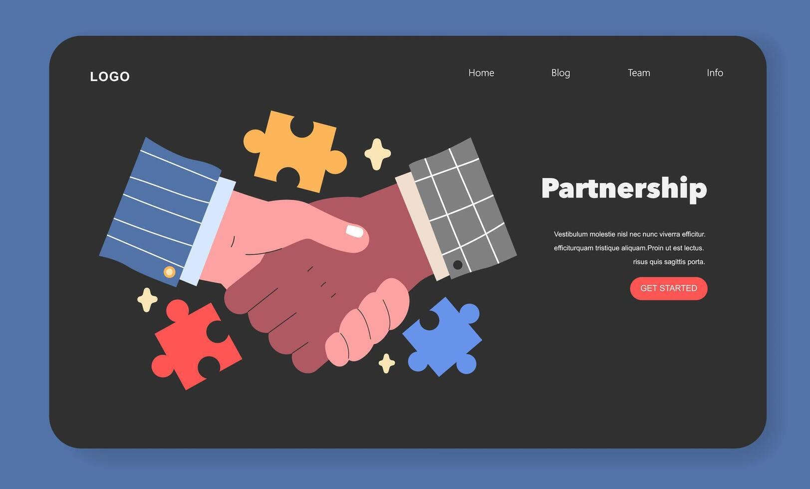 Partnership concept illustration vector