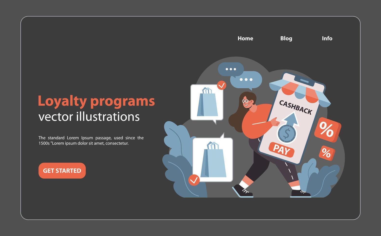 Market penetration concept. Flat illustration. vector
