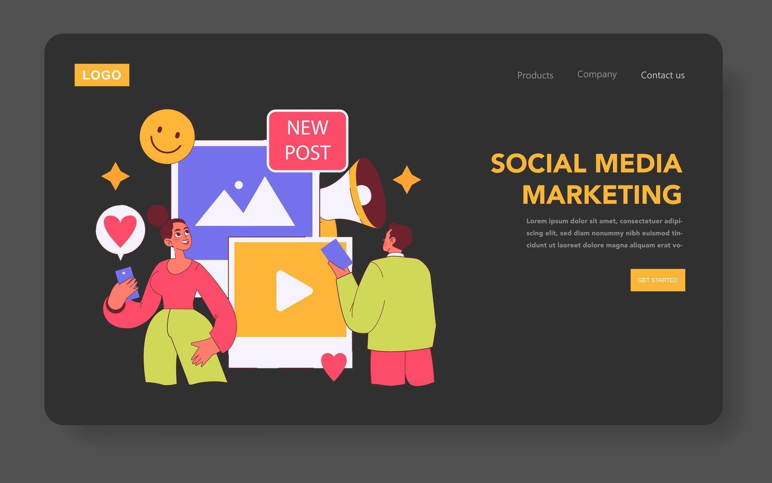Millennials Targeting. Flat Illustration vector