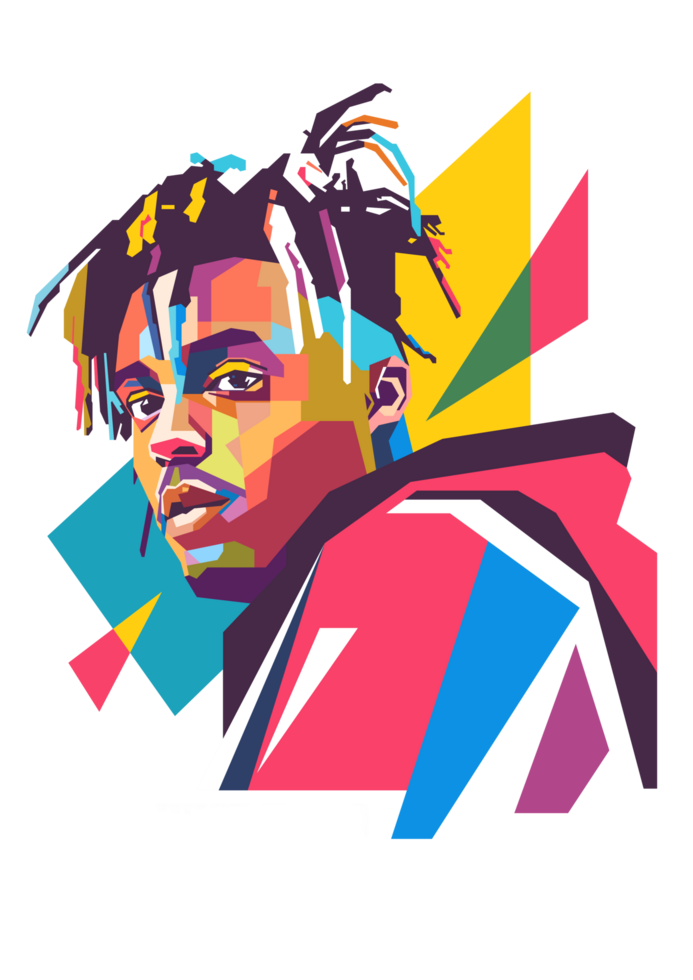 Juice Wrld wpap art style png