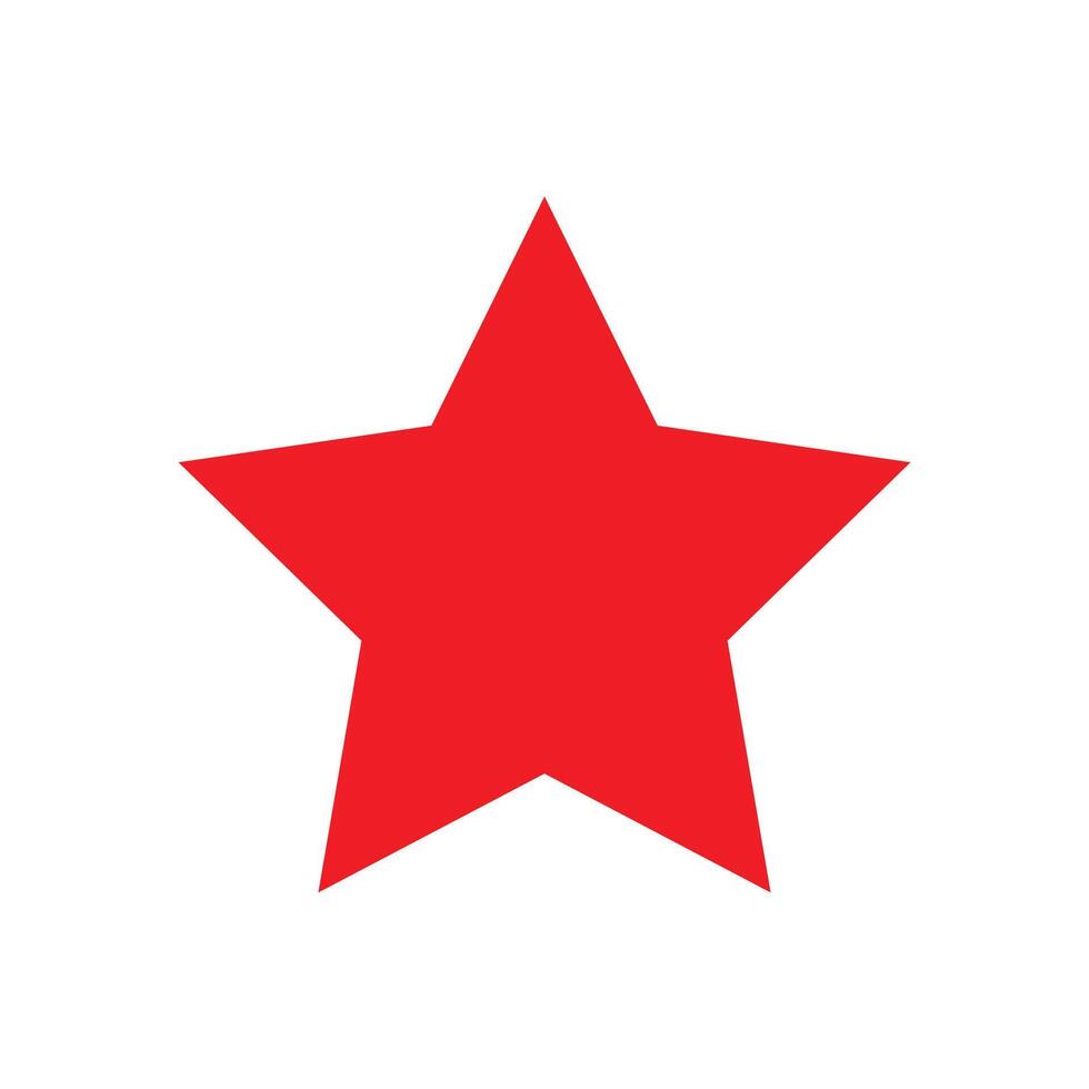 red star icon vector