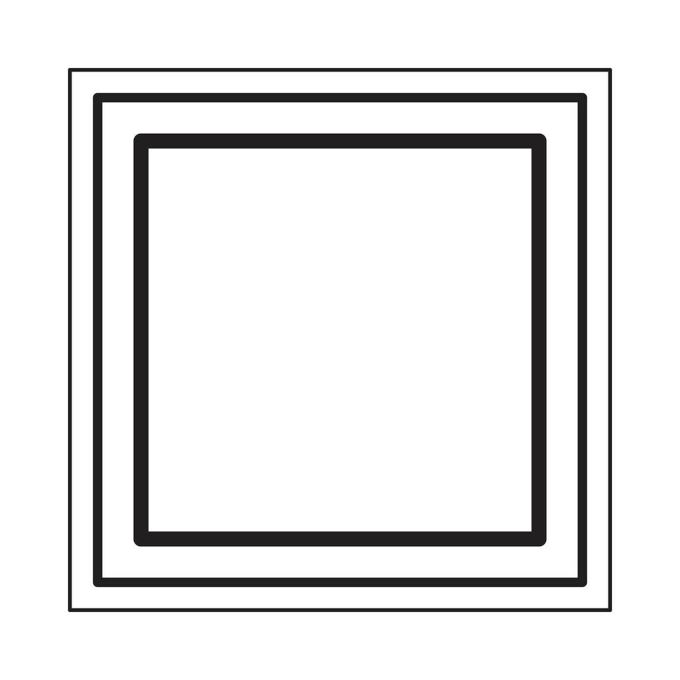 Box icon for frame vector