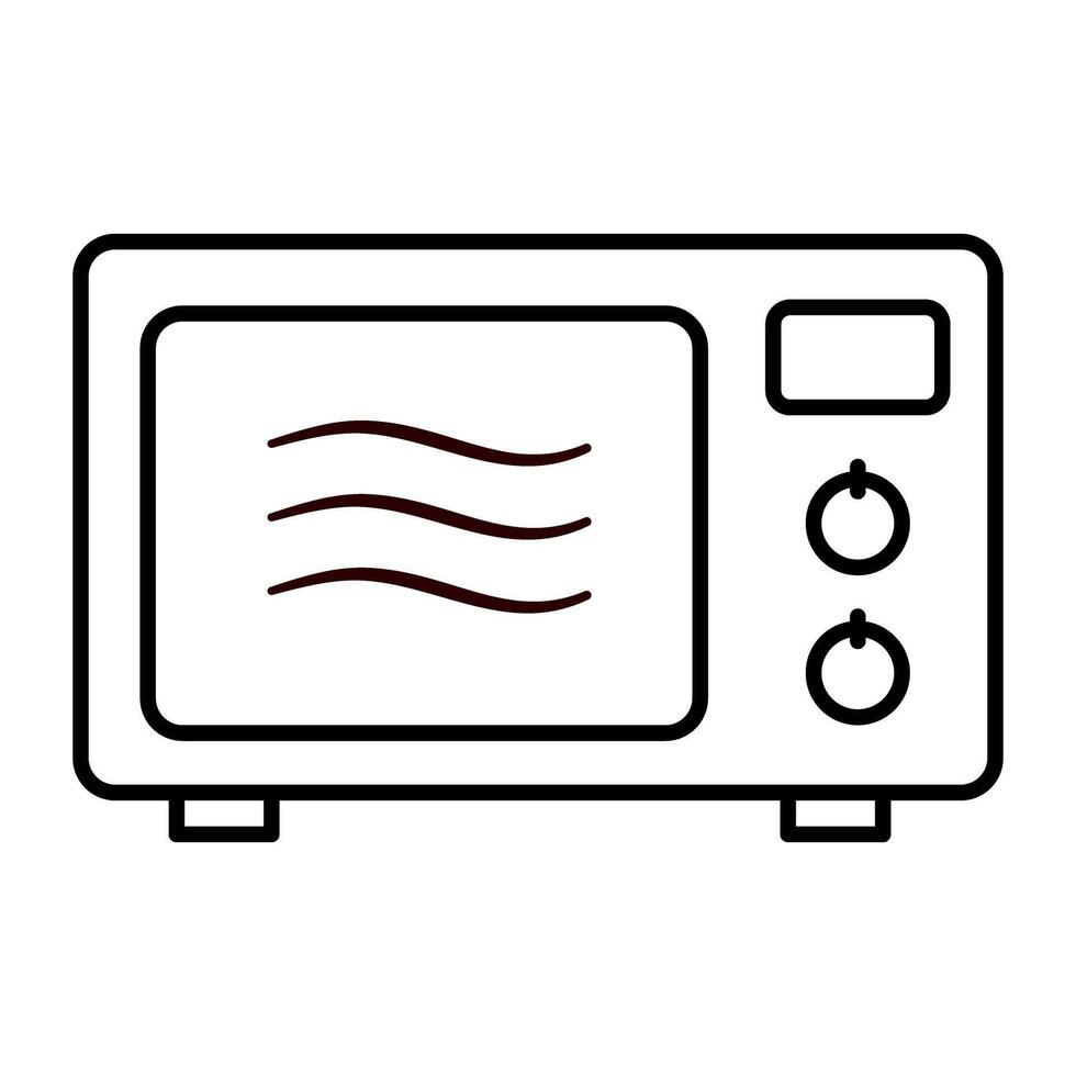 Microwave icon on white background. vector