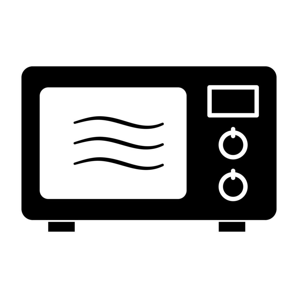 Microwave icon on white background. vector