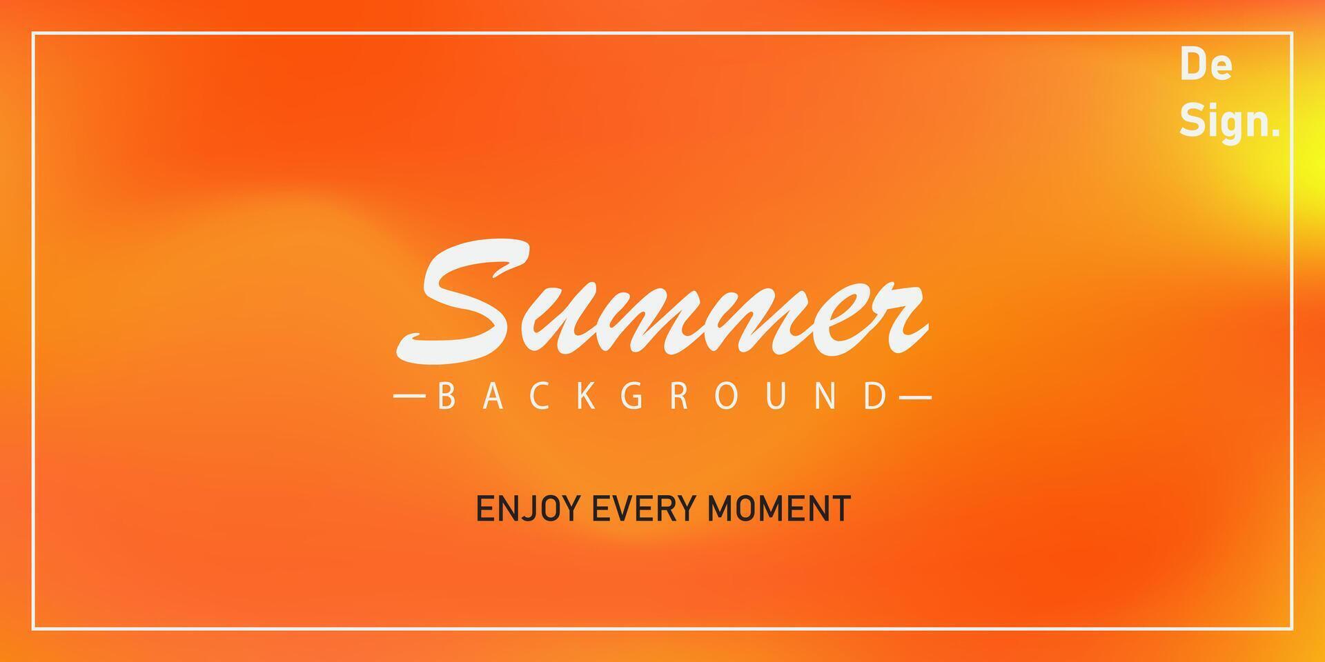 summer party gradient background with typography for banner, flyer, social media vector